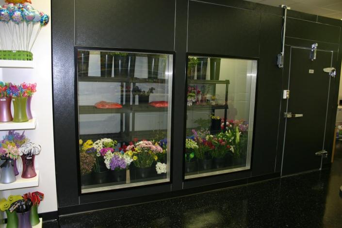 We offer a variety of standard sized coolers but we can customize any design to best fit your unique floral needs.
